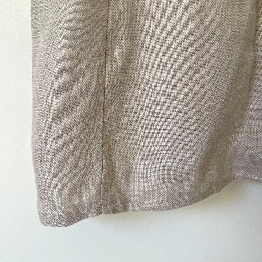 Vintage Lord & Taylor Linen Vest Sz 4 Minimalist Capsule Quiet Luxury Neutral
